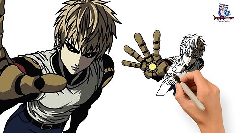 How to Draw Genos One - Punch Man Manga - Step by Step