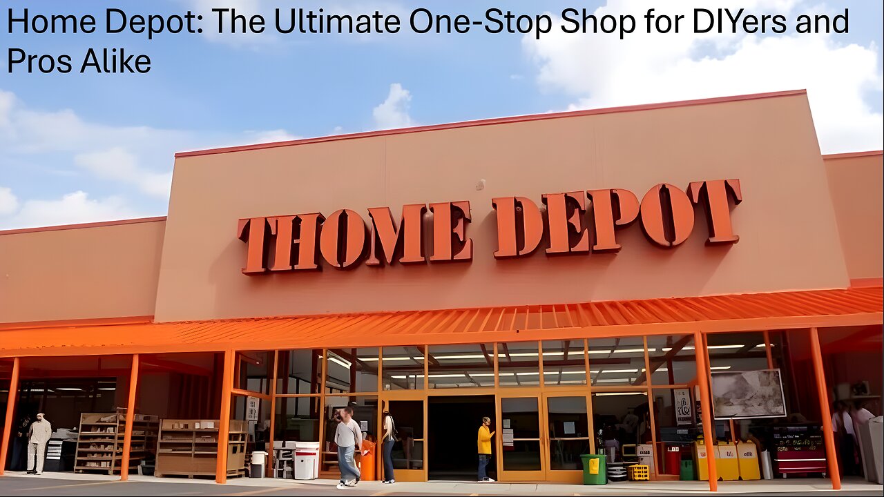 Home Depot: The Ultimate One-Stop Shop for DIYers and Pros Alike