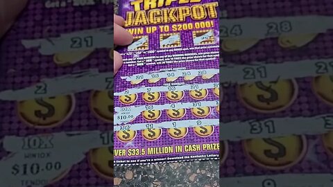 Jackpot Lottery Winner 10x Scratch Off! #shorts #lottery