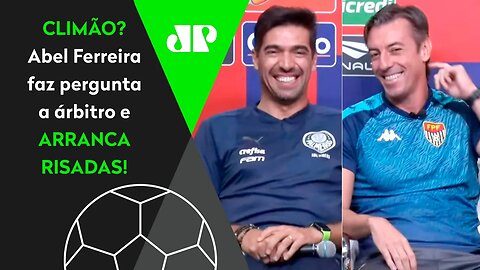 HILÁRIO! OLHA o que Abel Ferreira PERGUNTOU ao árbitro Raphael Claus ANTES de Palmeiras x Água Santa