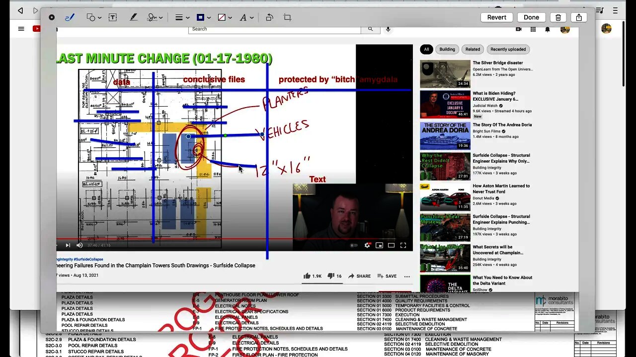 Champlain Towers Collapse Building Integrity NOW doing Plagiarism SAID IT WAS POST TENSION FAILURE