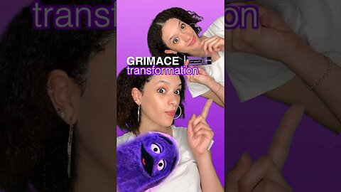 GRIMACE MAKEUP TRANSFORMATION… 😳💜