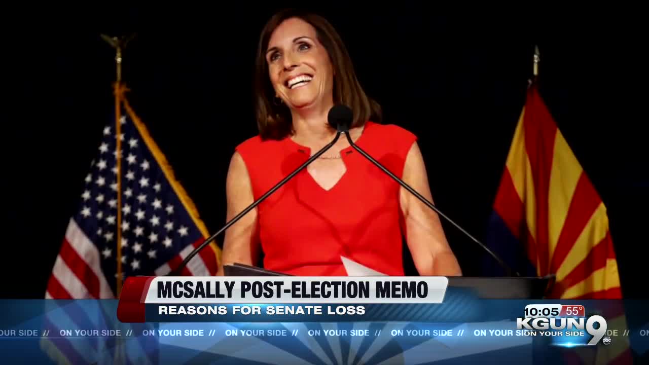 Arizona GOP memo blames Trump, McCain, big spending on McSally's Senate loss