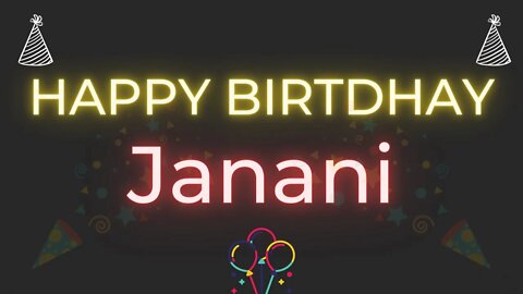 Happy Birthday to Janani - Birthday Wish From Birthday Bash