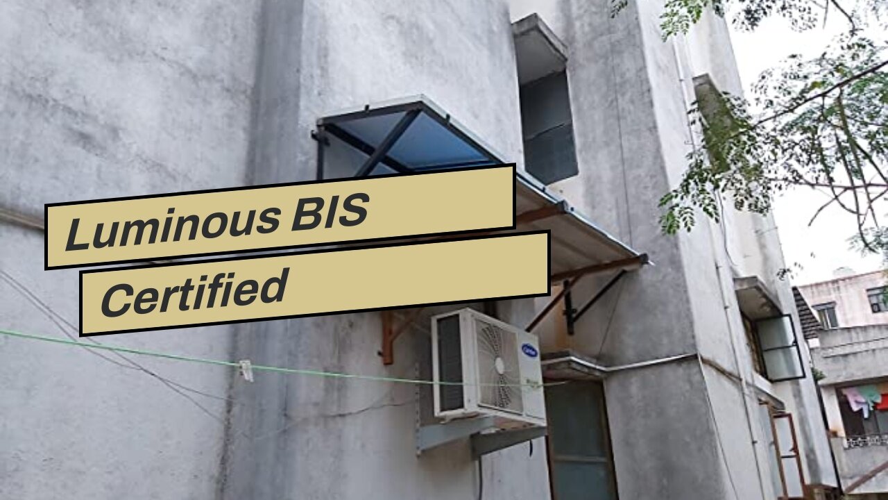 Luminous BIS Certified Polycrystalline 165 Watt Solar Panel For Home With PID Resistance Techno...