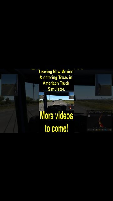 Leaving New Mexico & entering Texas in American Truck Simulator