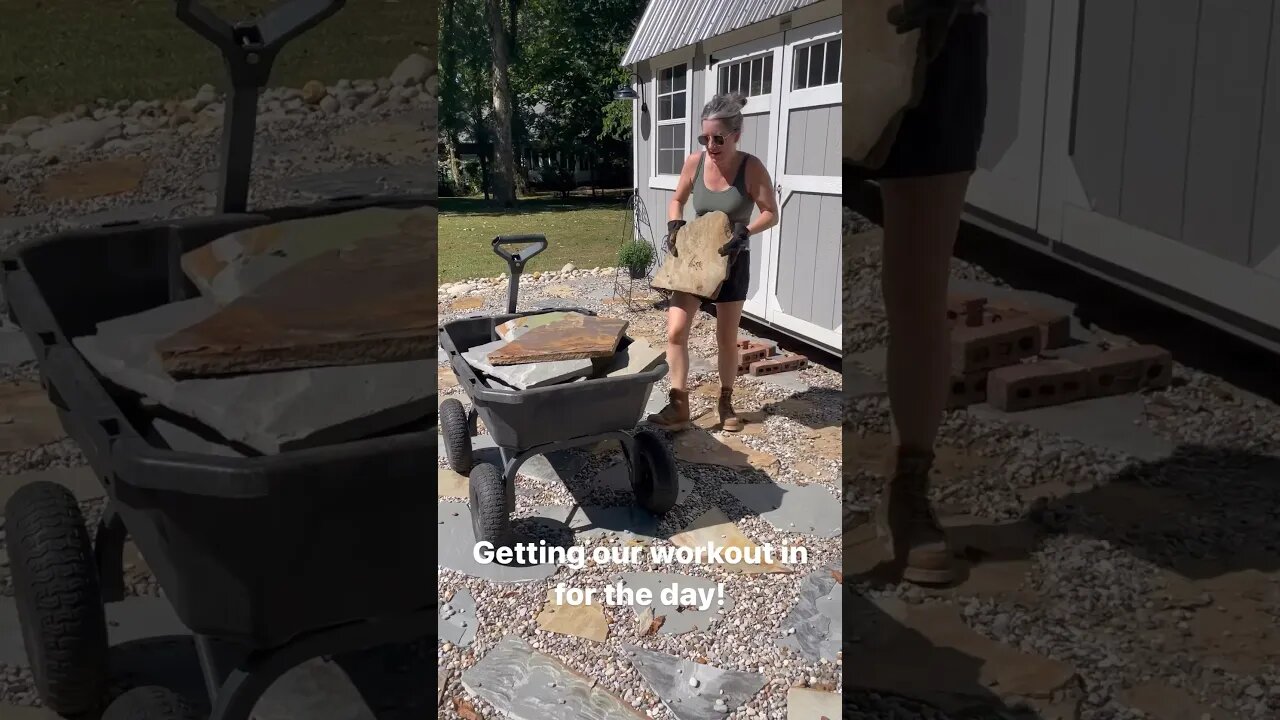 Hard at work on Labor Day! #shorts #construction