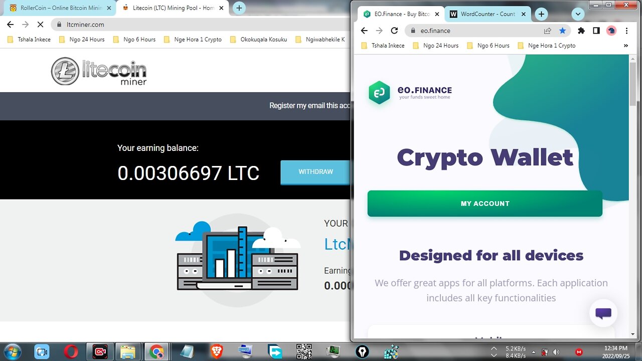 How To Make Money By Using Free Litecoin Miner At LTCMiner Step By Step And Withdraw At EO.Finance