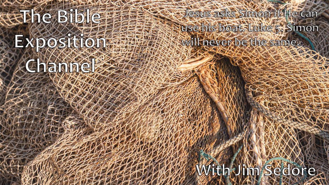 Jesus asks Simon if He can use his boat. Luke 5. Simon will never be the same.