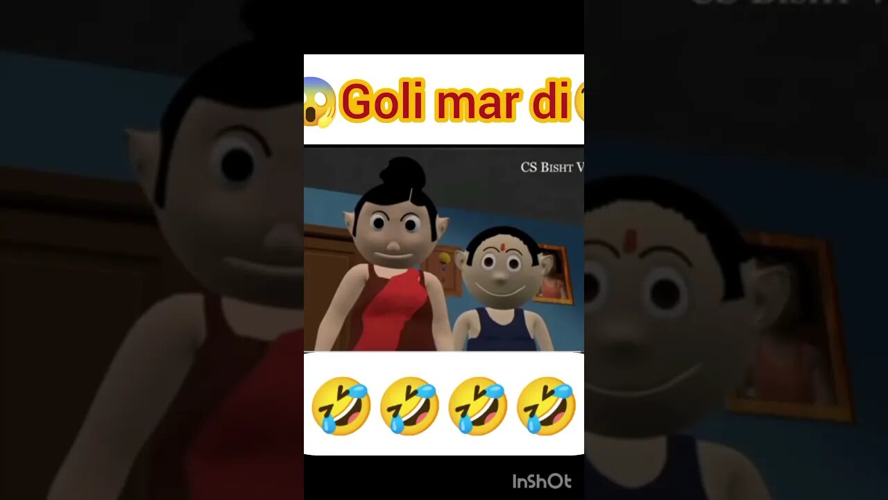 goli mar di#cartoon video #cartoonfunny #youtubeshorts#viralvideo #shortvideo