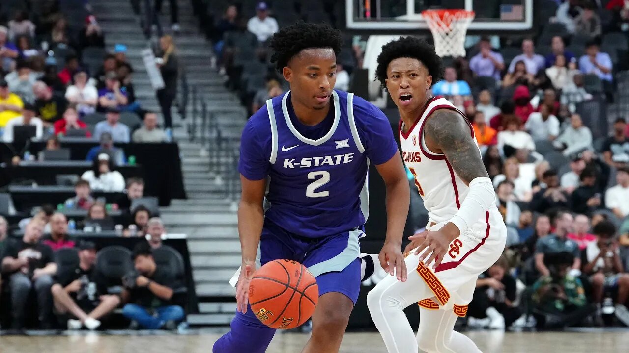 Kansas State Basketball | Cam Carter & Tylor Perry Postgame Press Conference | USC 82, K-State 69