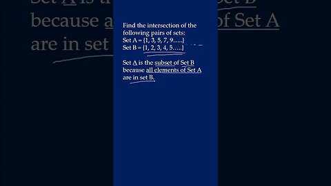 Finding the Intersection of a Set and a Subset - Tagalog