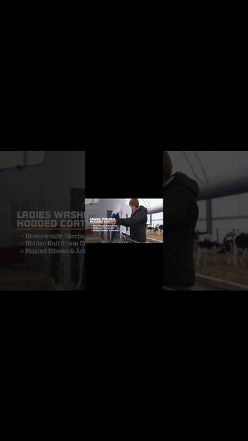 Ladies Washed Hooded Coat