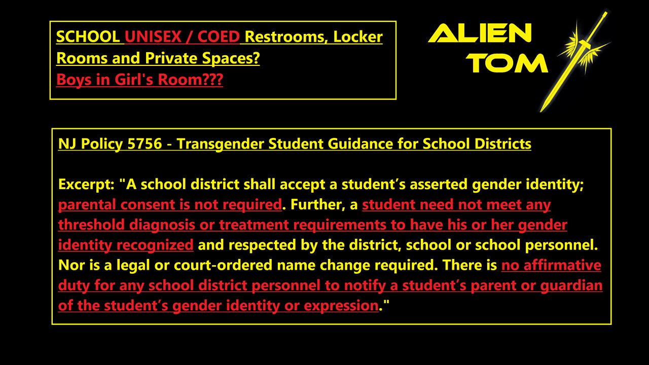 School UNISEX / COED Restrooms, Locker Rooms and Private Spaces?