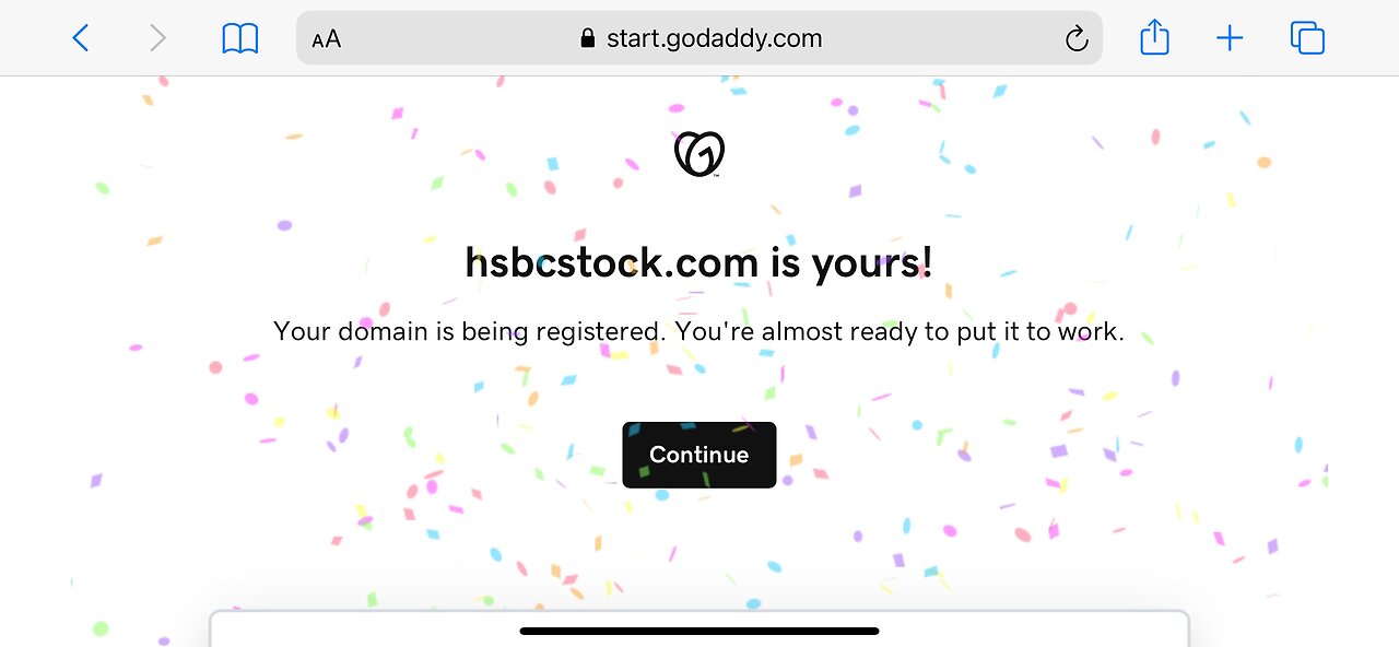 HSBCStock.com Domain Name Registration @Godaddy.com FAIR-USE January 6, 2024