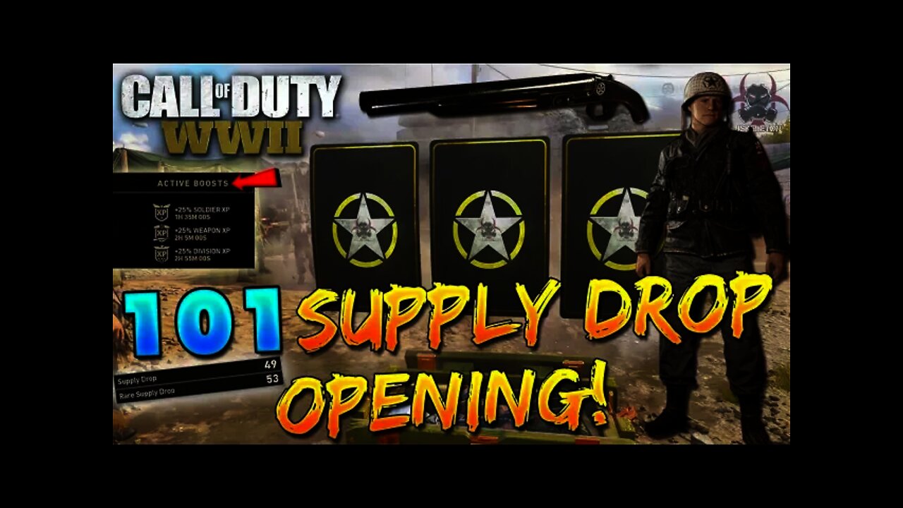 Call of Duty WW2 | 101 Supply Drop Opening! BIGGEST OPENING IN WW2! (Tons of AMAZING Drops)