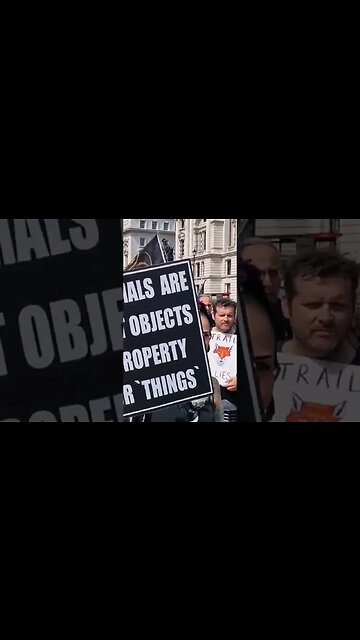 Animal rights protesters pass through horse guards #horseguardsparade