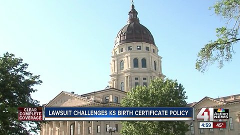 Lawsuit challenges KS birth certificate policy