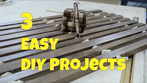 3 DIY Projects you can make in One Day - Woodworking