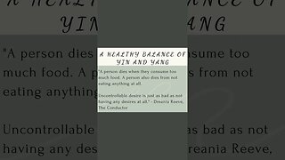 A Healthy Balance Of Yin And Yang - Dreania Reeve, The Conductor