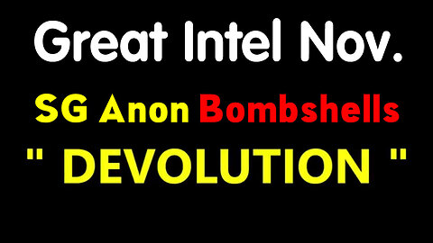 SG Anon Great Intel Nov.