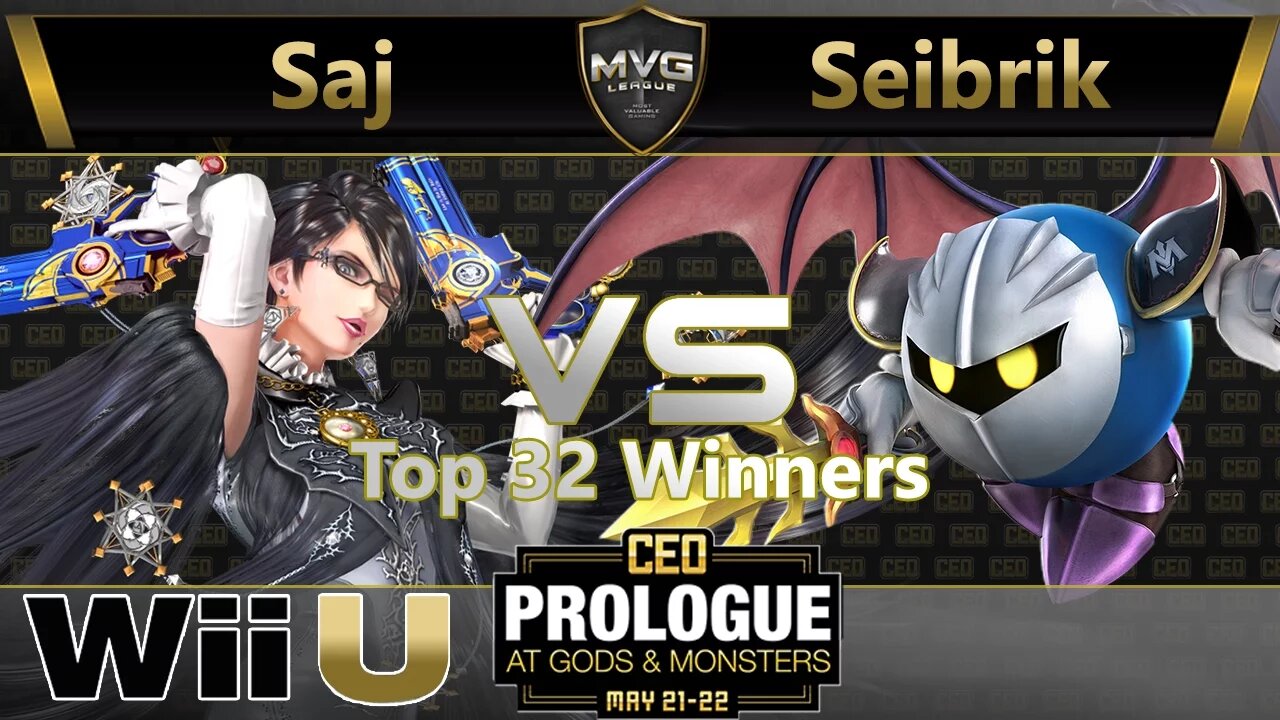 Saj (Bayonetta) vs. Seibrik (Meta Knight) - Top 32 Winners - CEO Prologue