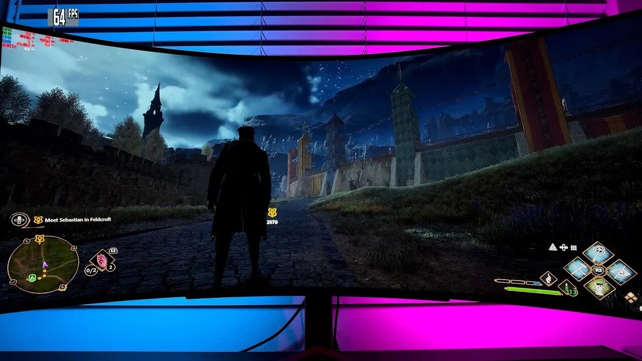 Hogwarts Legacy POV | LG45GR95QE | 3440x1440 LG 45" ULTRAWIDE OLED | PC Max Settings | RTX 3090