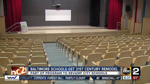 Newly renovated Baltimore public schools opened Thursday