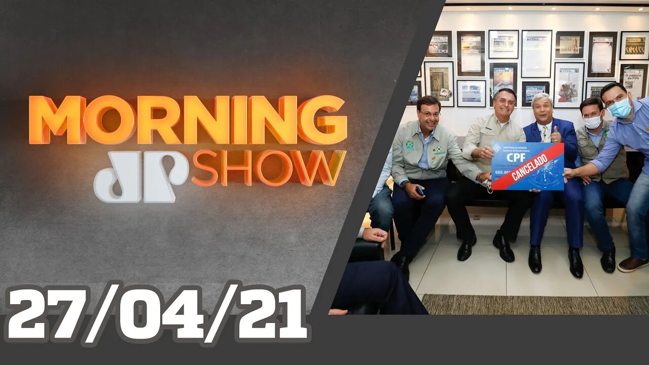 BOLSONARO XINGA REPÓRTER / CPI COVID - MORNING SHOW - 27/04/21