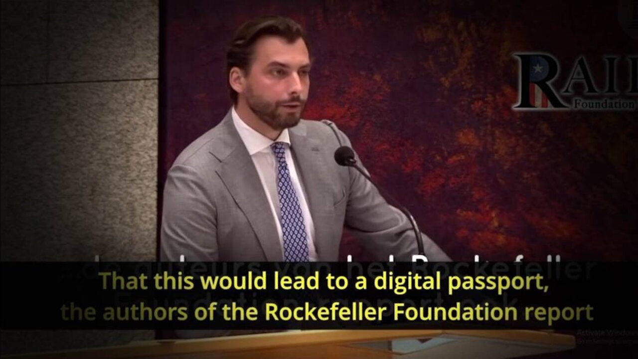 Dutch Leader Exposes Rockefeller Foundation And Globalist Scheme