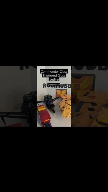 Transformers Shattered Glass Jetfire Commander Class Comparisons by Rodimusbill #short