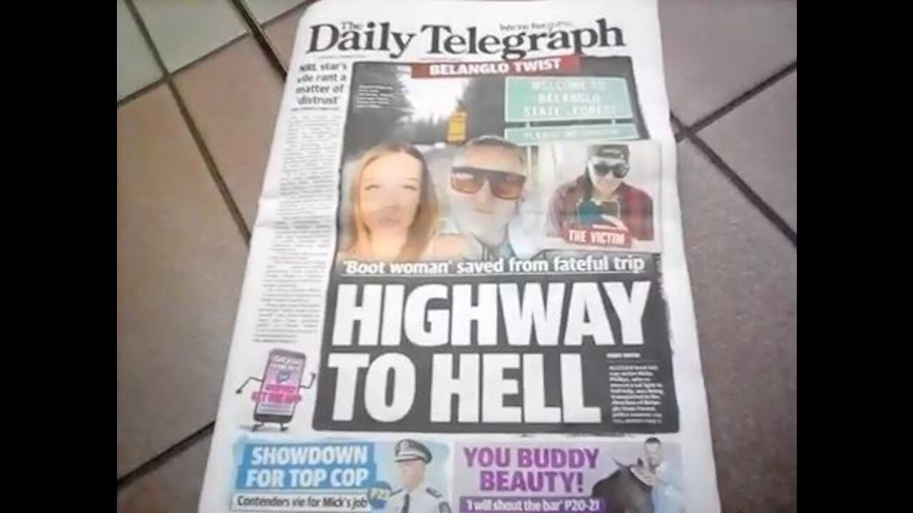 Thoughts on Daily Telegraph's horror movie-like car kidnapping coverage