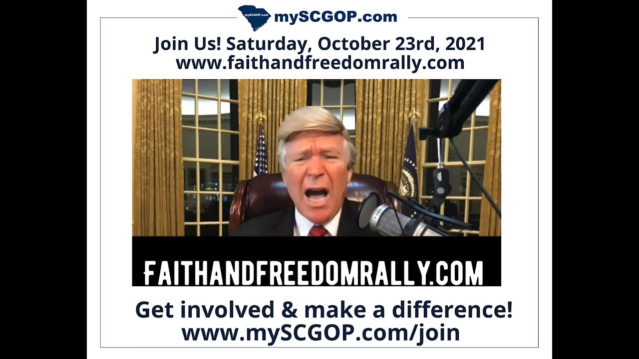 mySCGOP.com - Join us at the www.FaithAndFreedomRally.com October 23, 2021