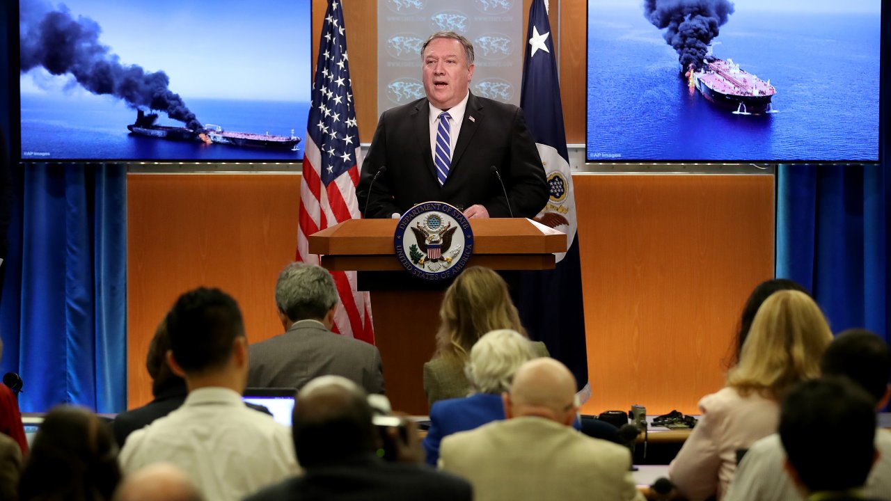 Pompeo Says Iran Is Responsible For Oil Tanker Attacks