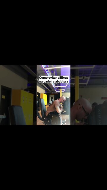 Como evitar cãibras na cadeira abdutora #shorts