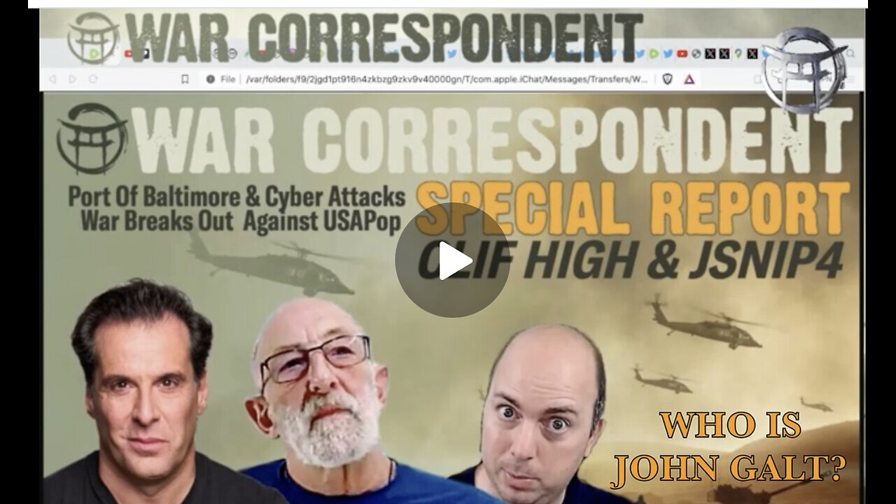 WAR CORRESPONDENT: SPECIAL REPORT WITH CLIF HIGH JSNIP4 & JEAN-CLAUDE