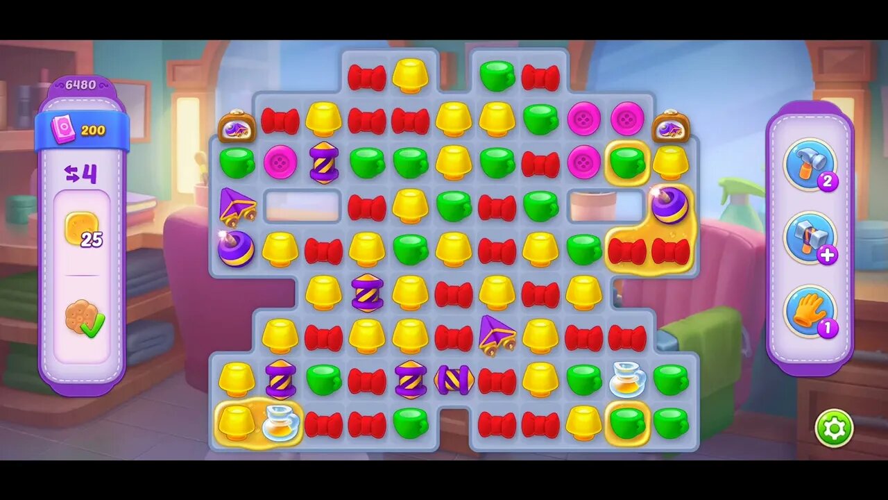 Playrix Homescapes Gameplay Walkthrough Level 6480