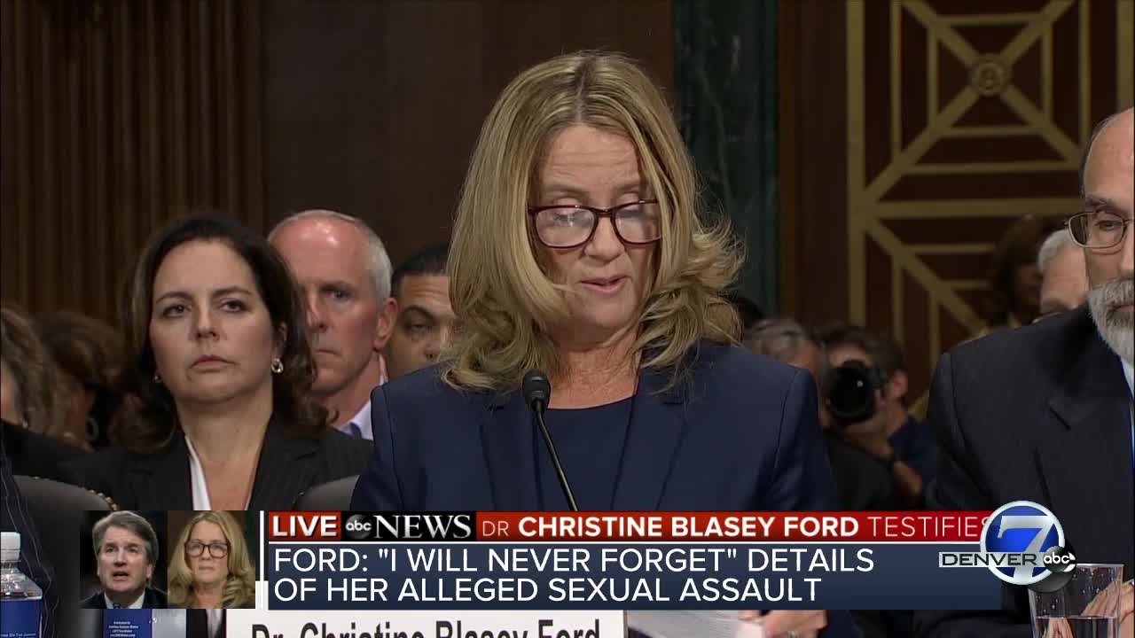 Dr. Ford says she believed Kavanaugh was going to rape her