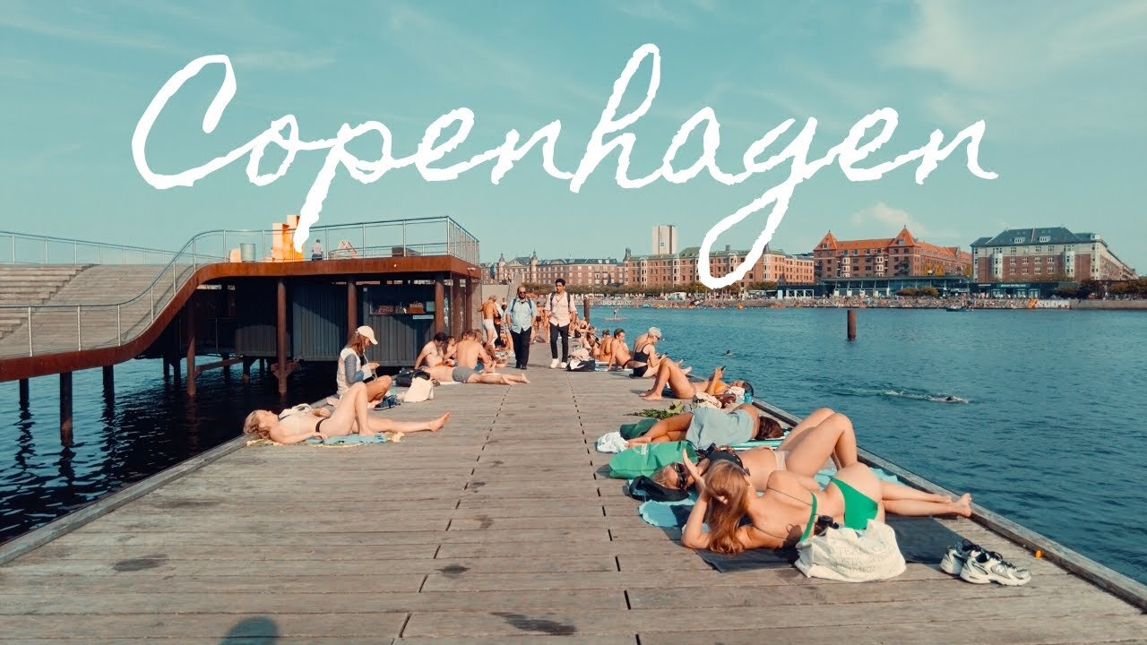 Copenhagen Denmark Beach Walk 4k - Tourist Attractions & Harbor Beach - 2023