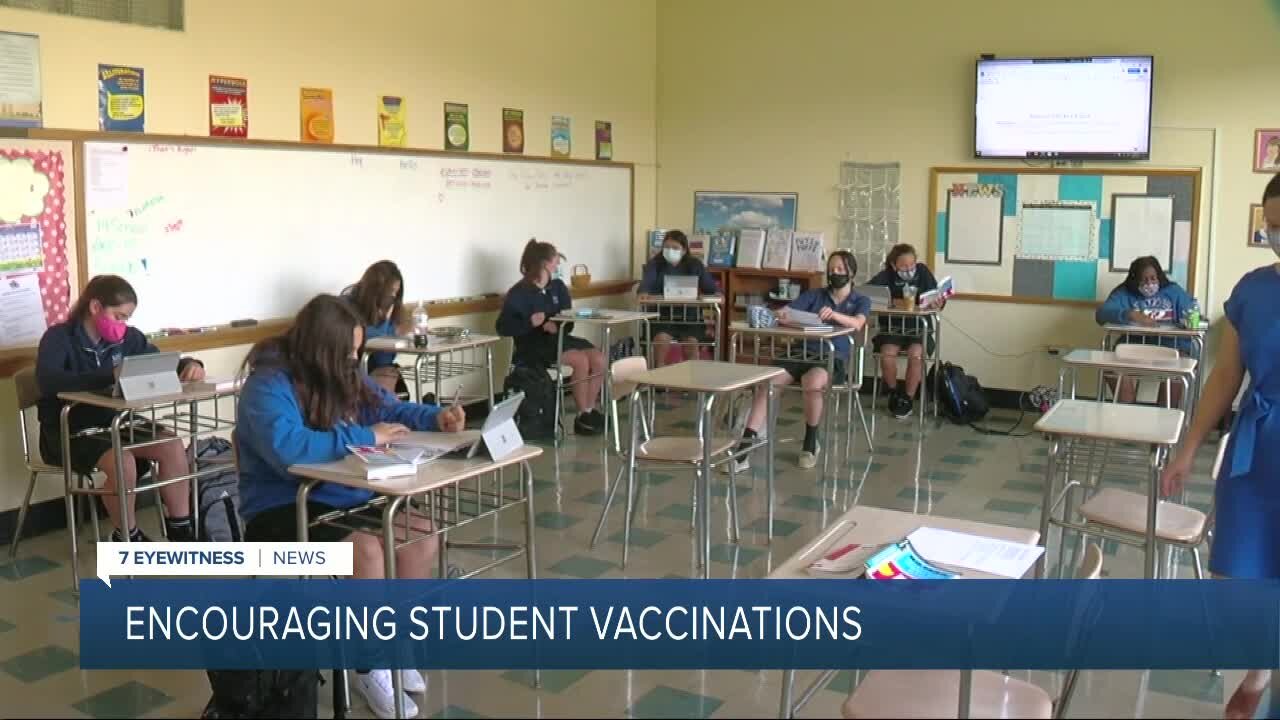 Encouraging school families to get children vaccinated