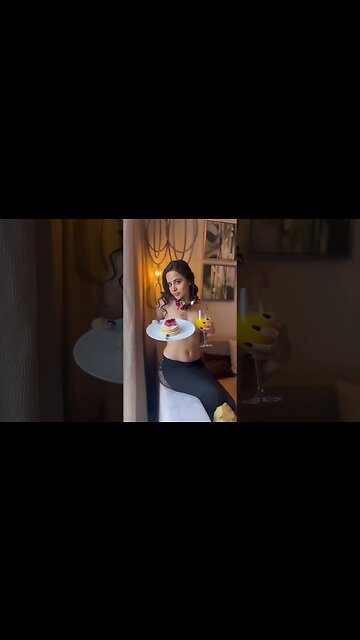 Urfi javed with breafast