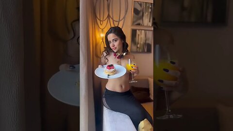 Urfi javed with breafast