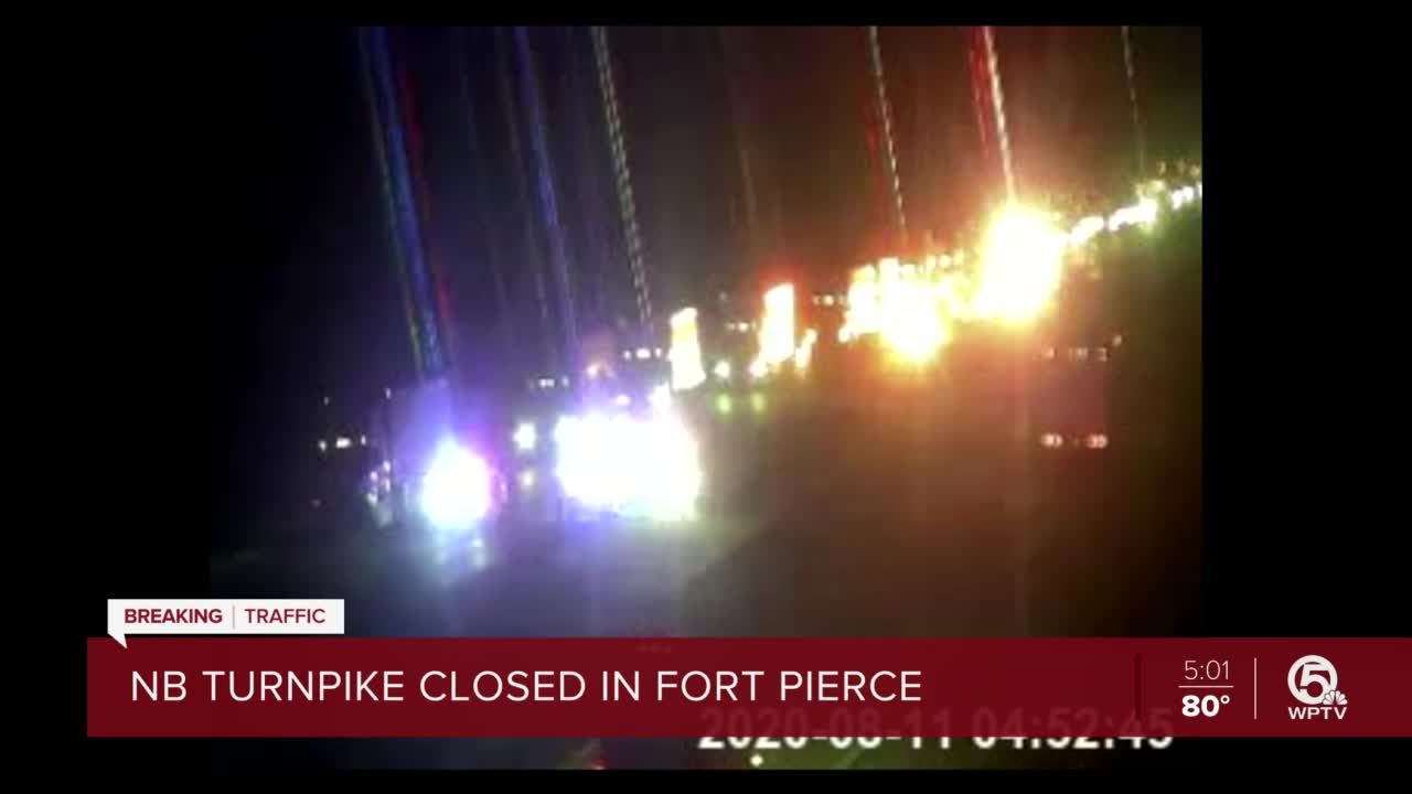 All northbound lanes closed on Turnpike after fatal crash in Fort Pierce