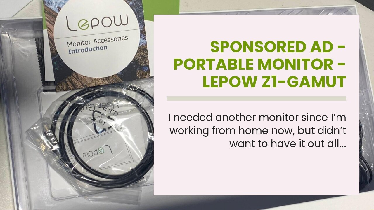 Sponsored Ad - Portable Monitor - Lepow Z1-Gamut Laptop Display 15.6'' FHD [Improved Color Gamu...