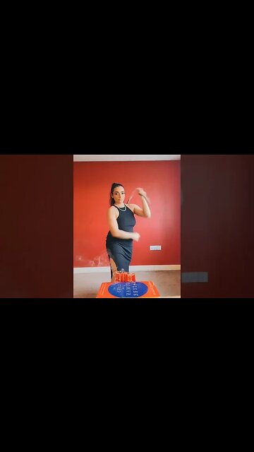 Nunchaku girl takes out candles #shorts