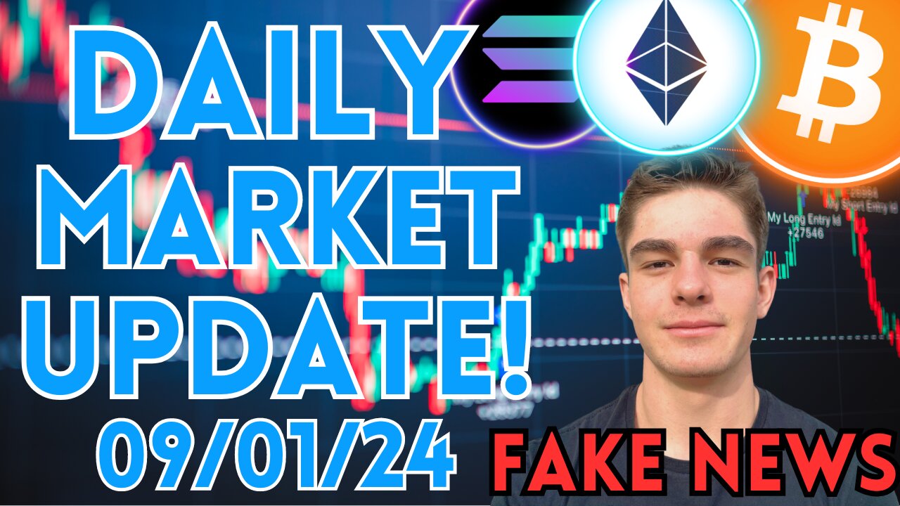 BITCOIN ETF FAKE NEWS! FALSE BITCOIN APPROVAL! SEC TWITTER COMPROMISED DAILY MARKET UPDATE 09/01/24