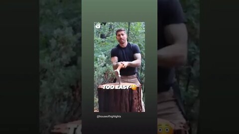 Do You Think This is Easy 🌳 🪓 🤣🔥 #tree #trending #funnyvideo #trynottolaugh #sports #natural