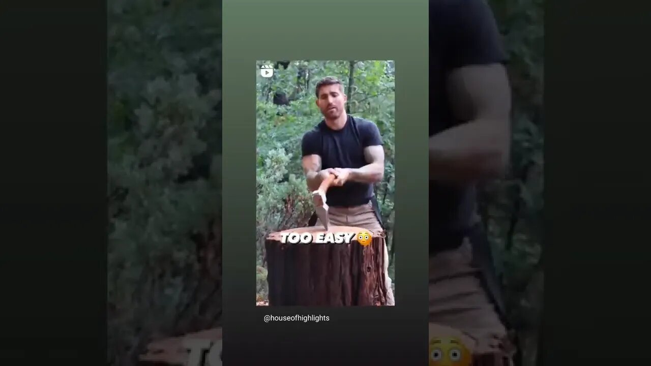 Do You Think This is Easy 🌳 🪓 🤣🔥 #tree #trending #funnyvideo #trynottolaugh #sports #natural
