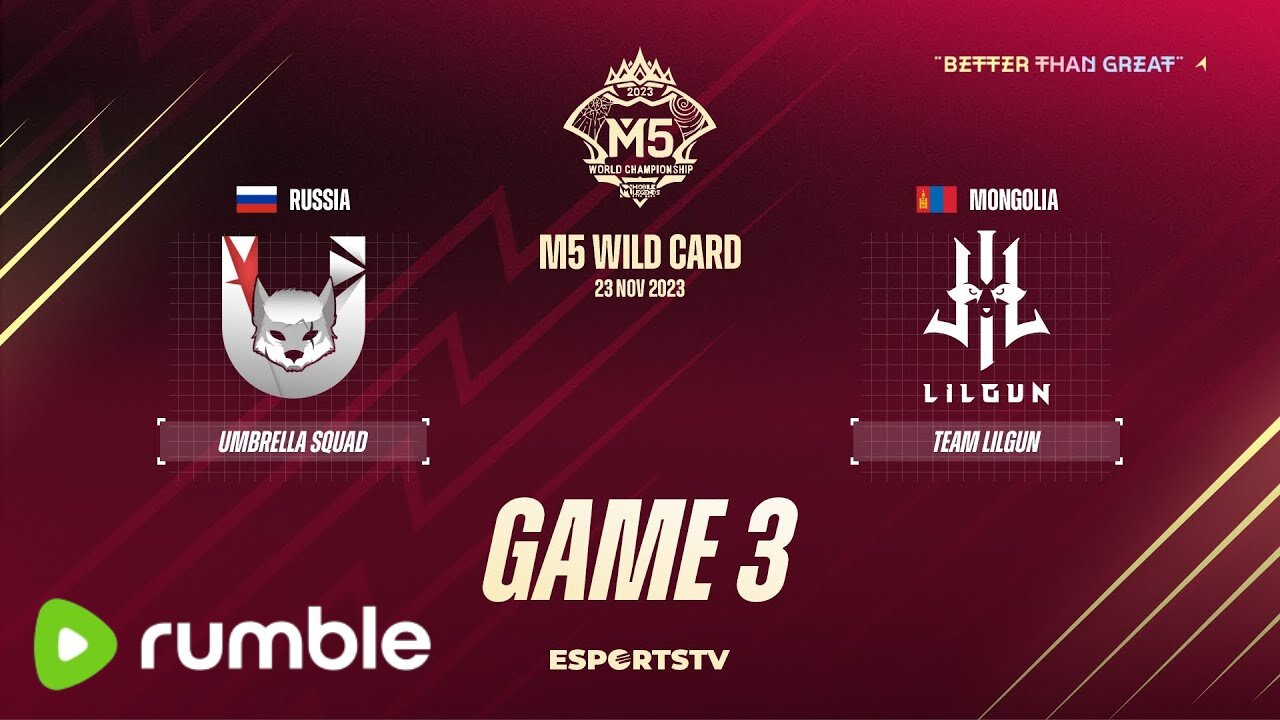 M5 Wild Card Day 1 | TEAM LILGUN VS UMBRELLA SQUAD | GAME 3 | Mobile Legend Championship 2023