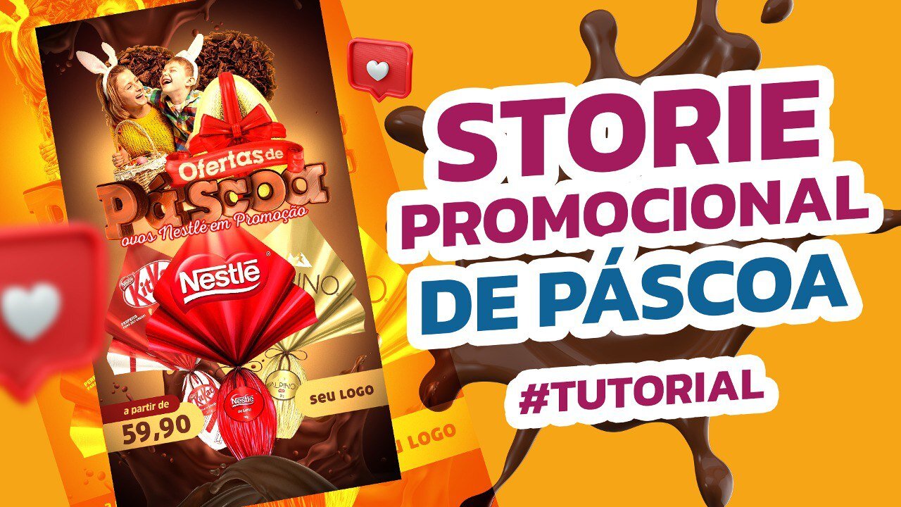 CRIANDO STORIE PROMOCIONAL PARA PÁSCOA - TUTORIAL